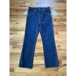 Khaite Vivian Turlington Straight Womens Dark Blue Jeans Denim Size 27 Luxury US
